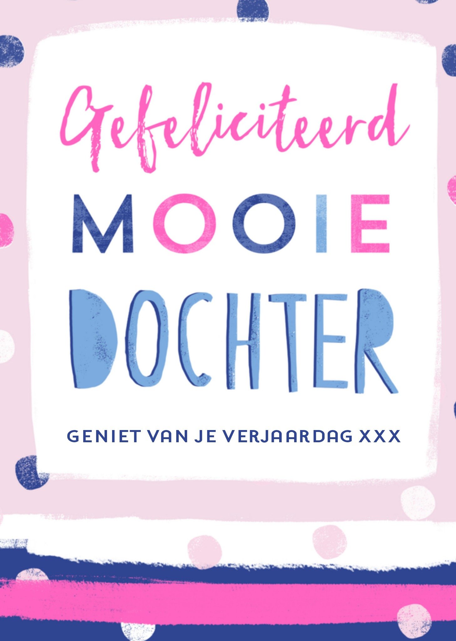 Verjaardagskaart Mooie dochter Greetz