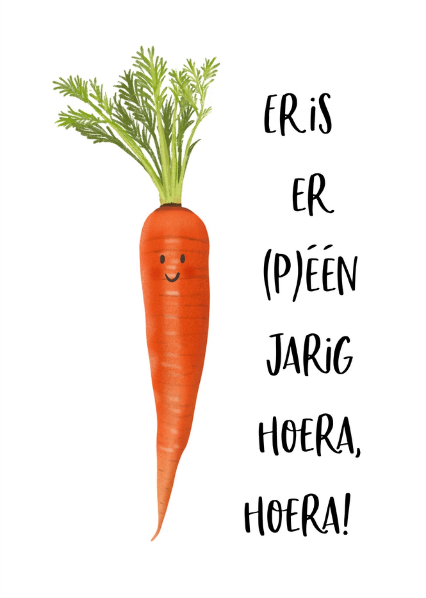 Verjaardagskaart Hoera hoera Kaart Tsjip