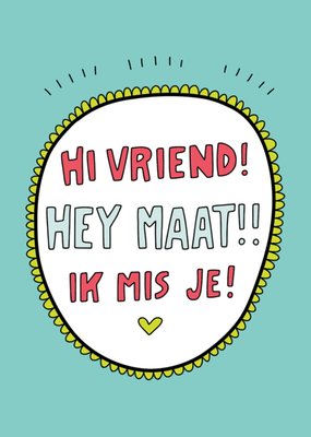 Angela Chick | Denken aan kaart | vriend