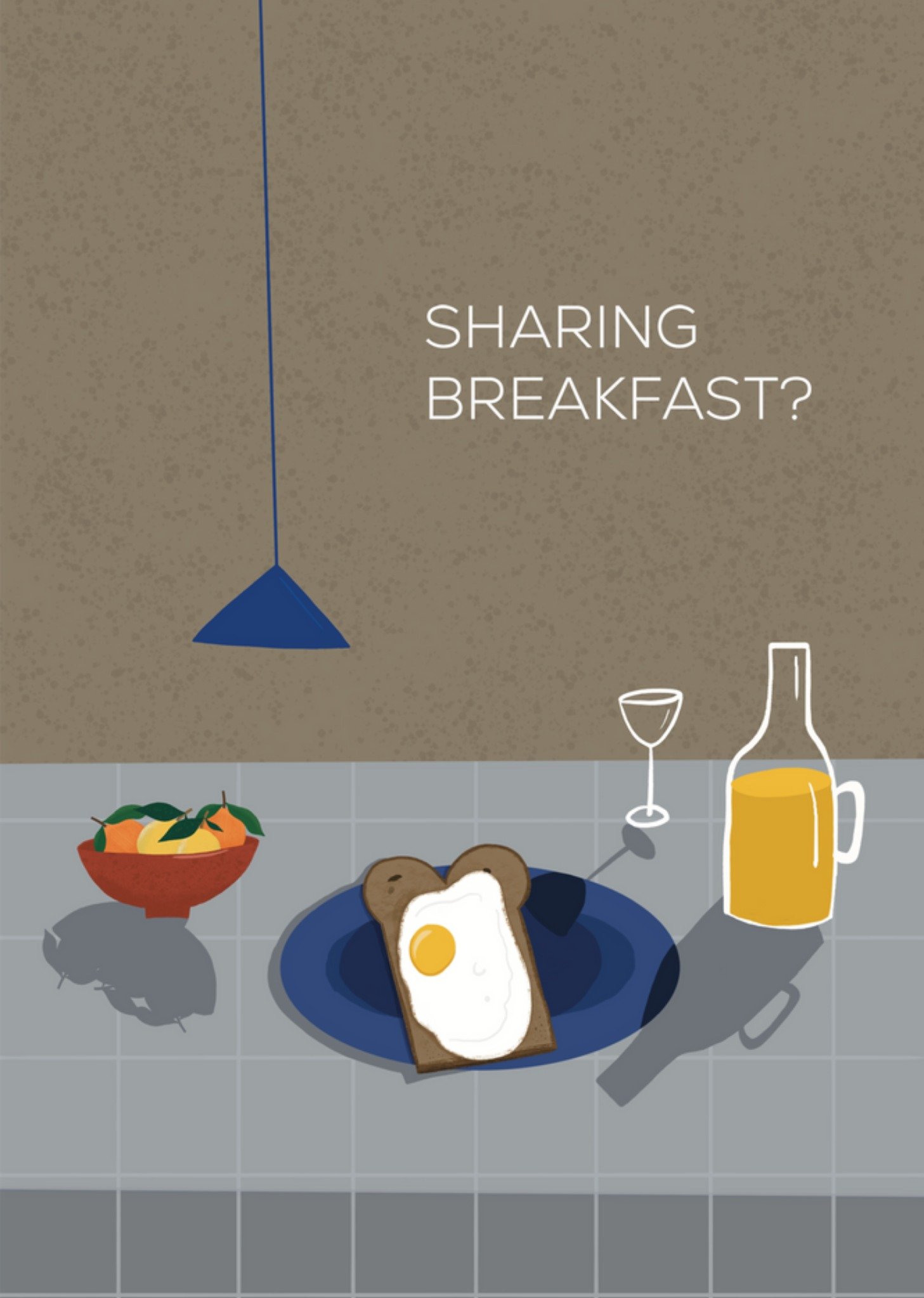 De Merkwaardige Studio - Valentijnskaart - Sharing breakfast?