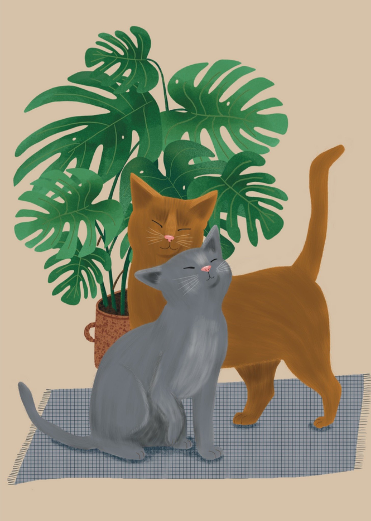 De Merkwaardige Studio - Valentijnskaart - Katten