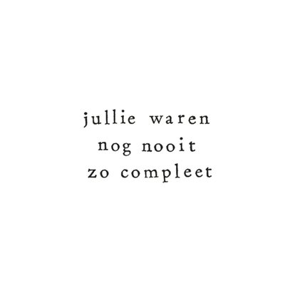 IKPAKJEIN | Geboortekaart | Jullie waren nog nooit zo compleet