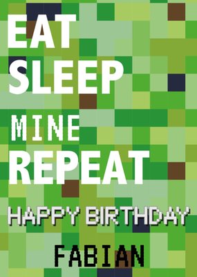 Greetz | Verjaardagskaart | Minecraft