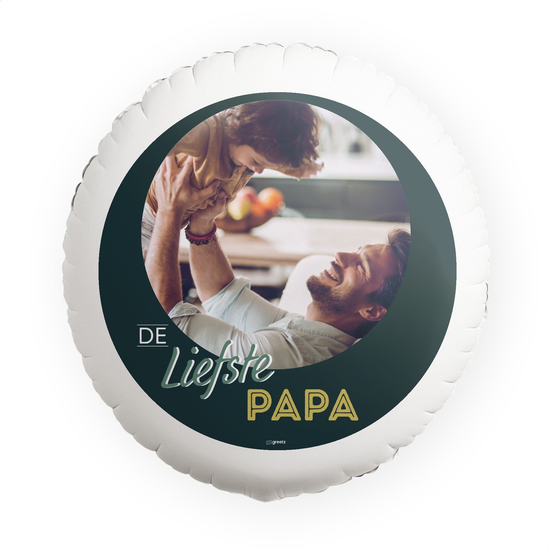 Ballon De liefste papa met eigen foto Greetz