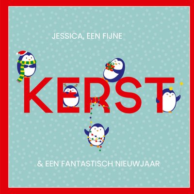 Paperclip | Kerstkaart | Pinguin