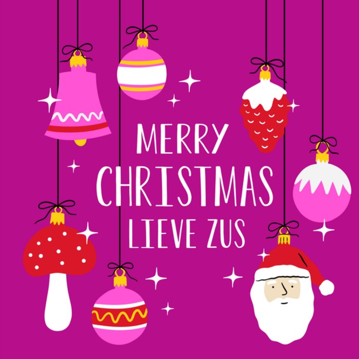 Greetz | Kerstkaart | kerstballen | zus