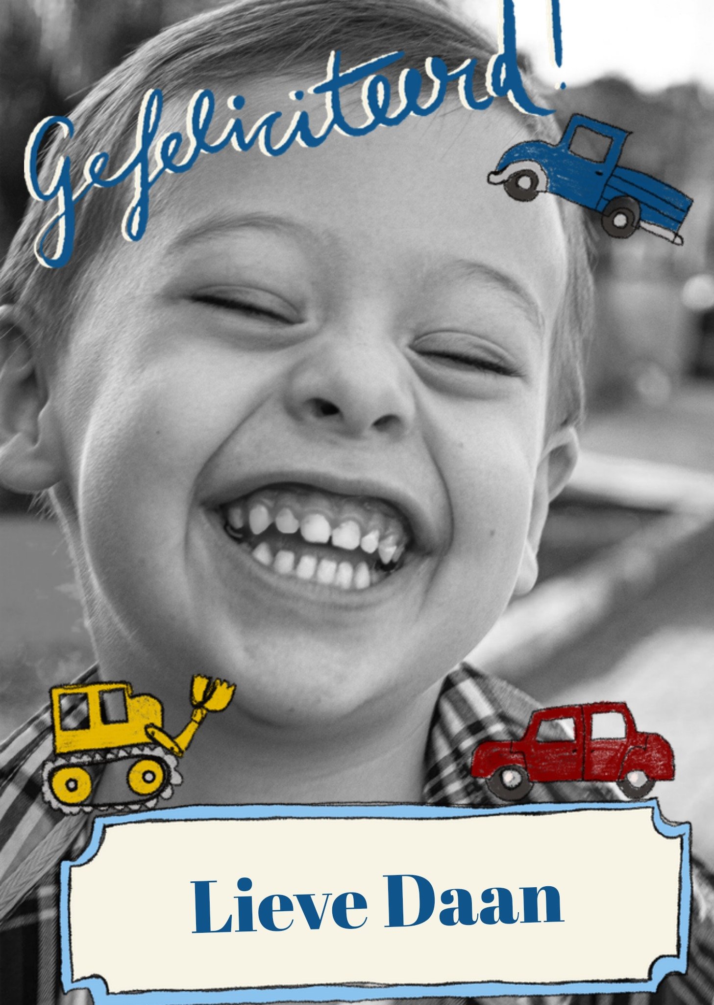 Marie Bodie Verjaardagskaart Autos Met foto Kaart Marie Bodié