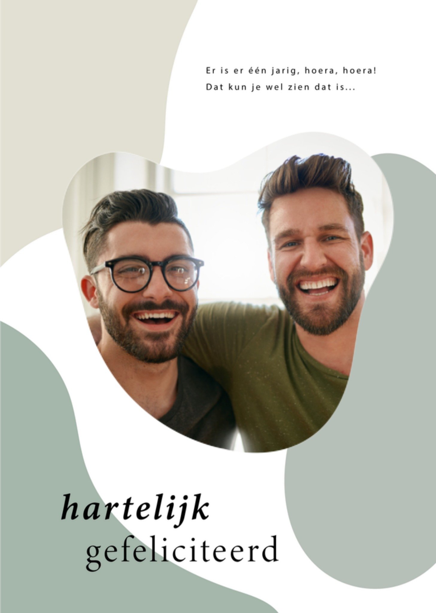 Greetz Verjaardagskaart Met foto Hartelijk Gefeliciteerd Standard Card