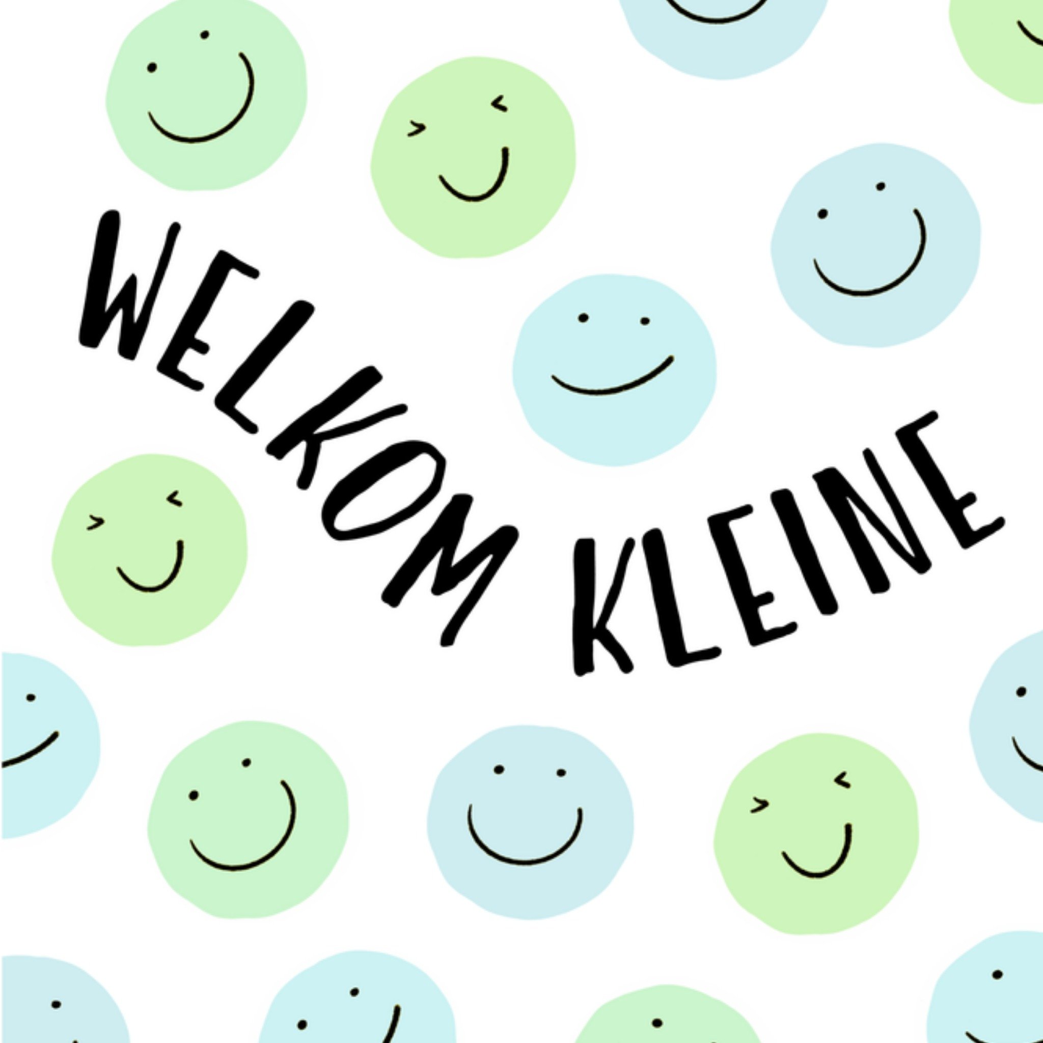 Greetz Geboortekaart welkom kleine jongentje Vierkant