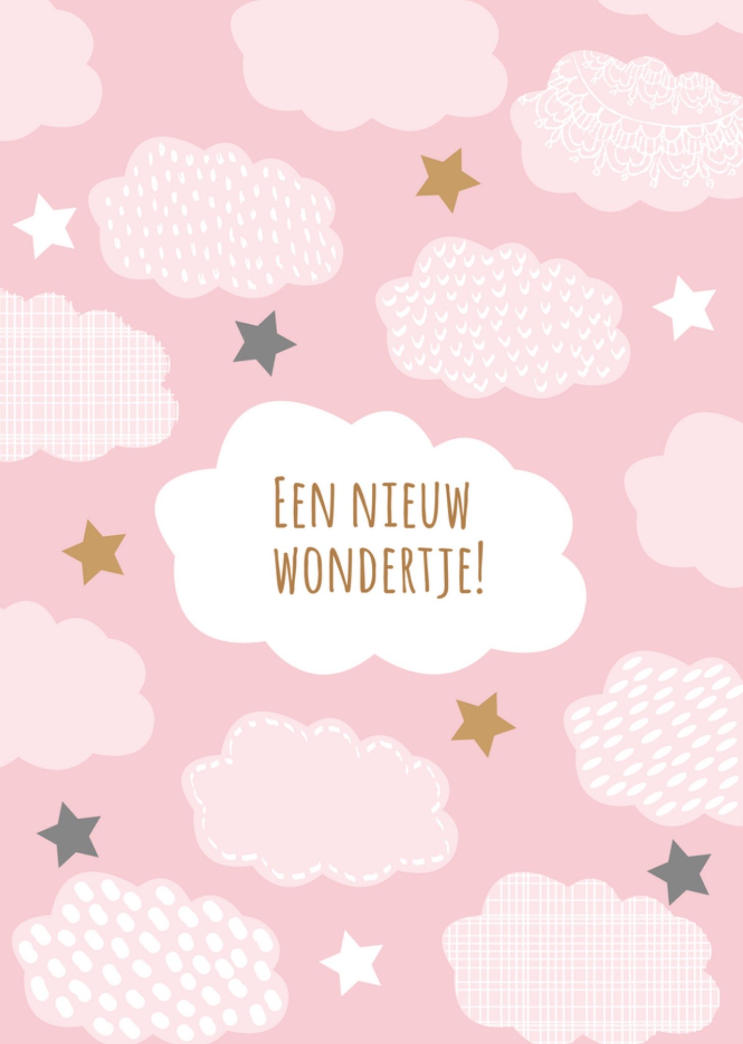 Geboortekaart Wolken Tsjip