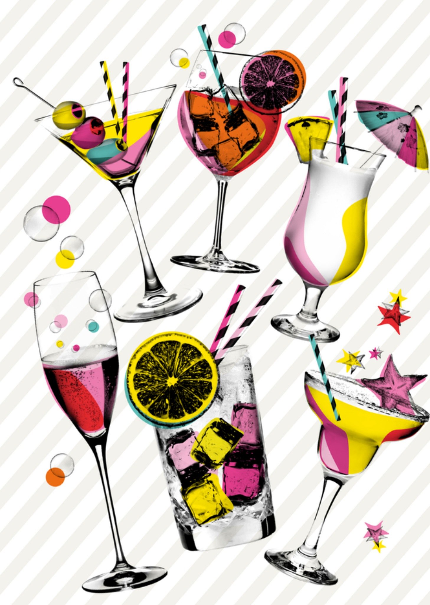 Verjaardagskaart drankjes Kaart Papagrazi