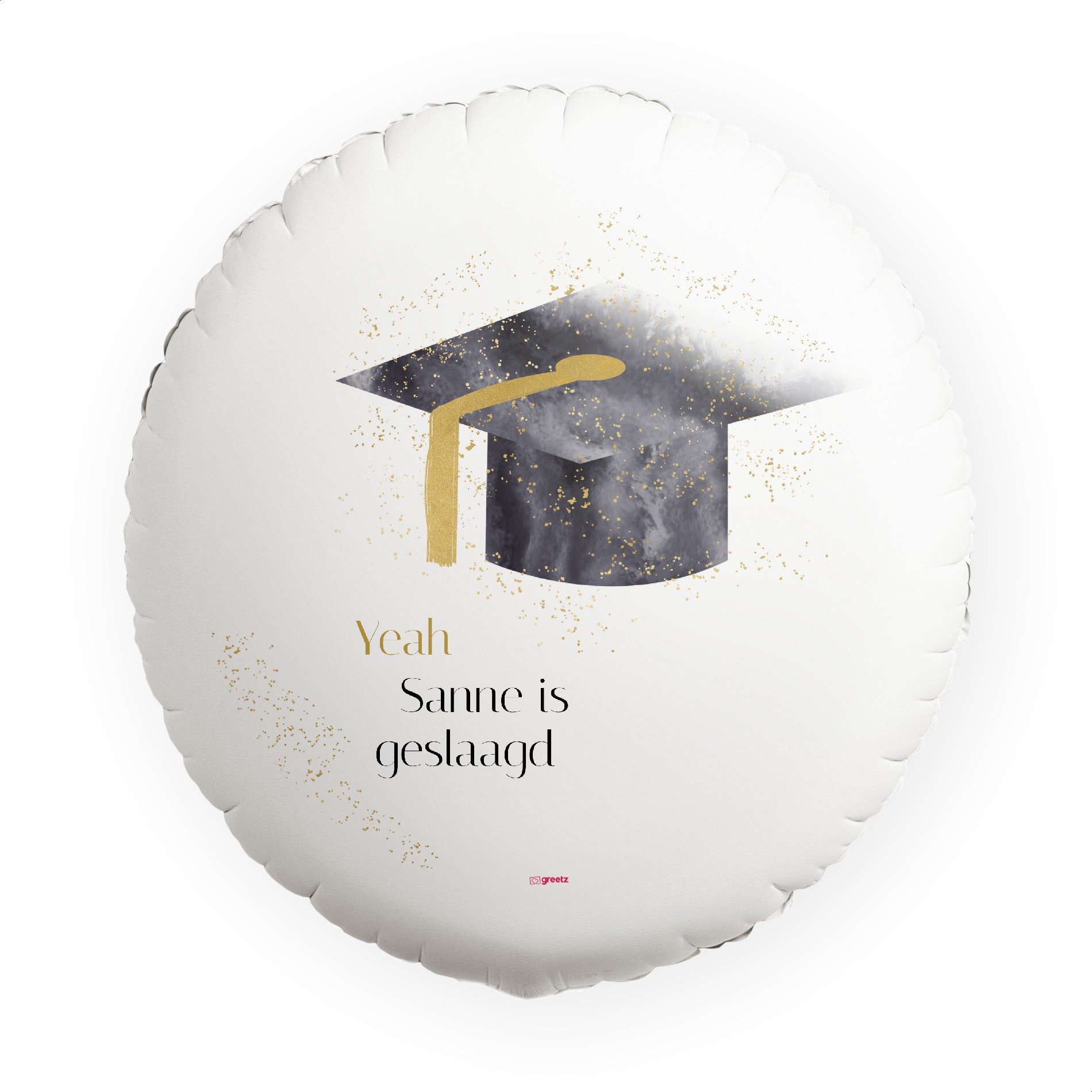 Ballon Yeah geslaagd! met eigen naam Greetz