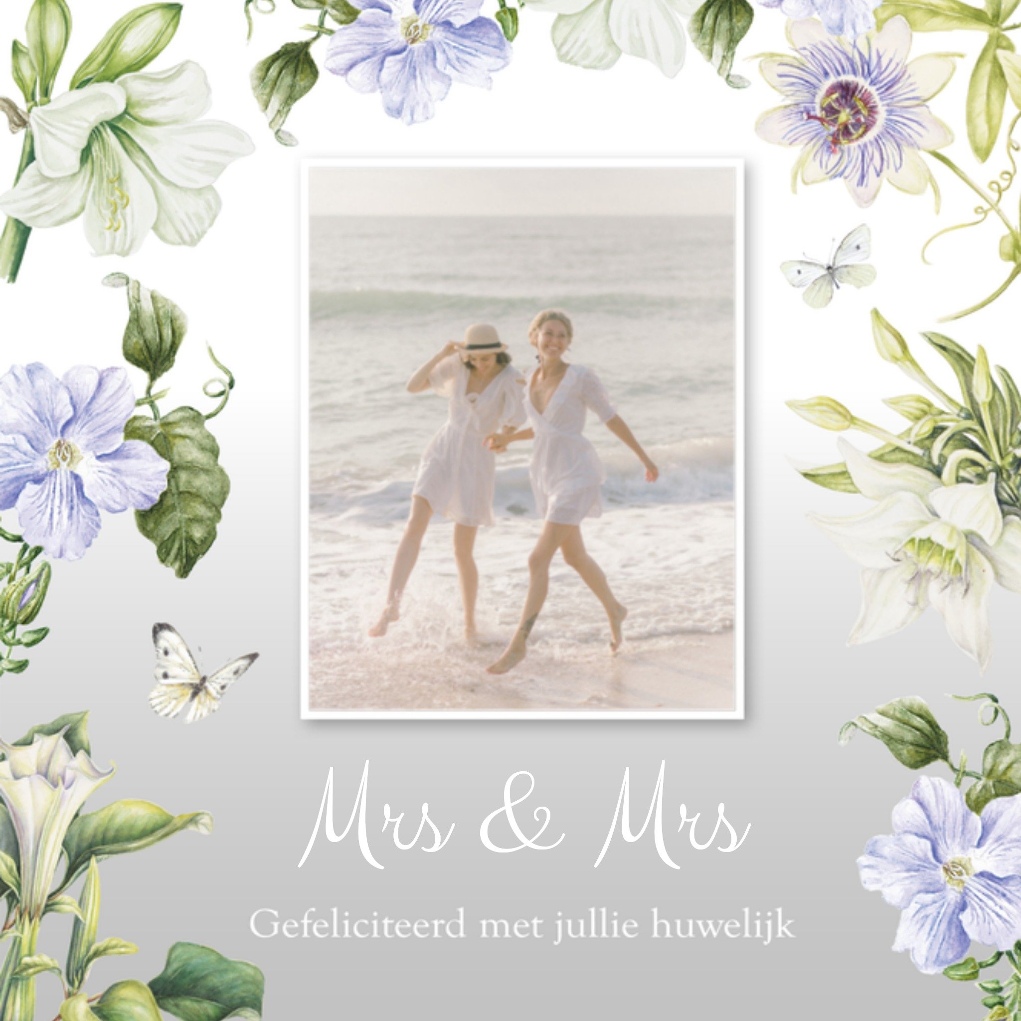 Huwelijkskaart Mrs Mrs Vierkante Kaart Janneke Brinkman