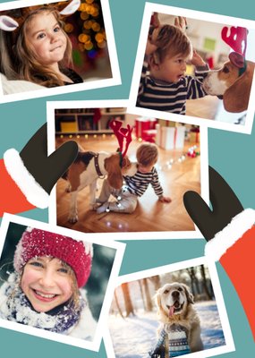 Greetz | Kerstkaart | Met fotos | Kerstman wanten
