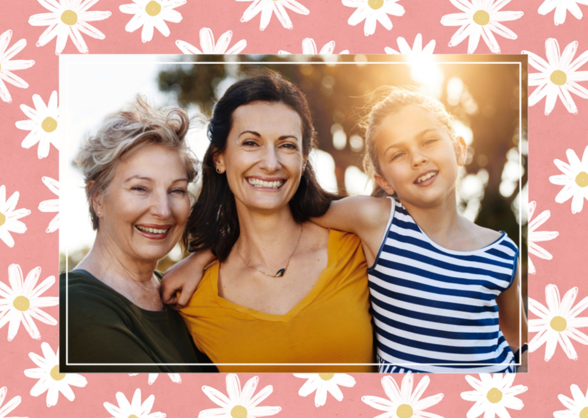 Vakantiekaart Zomerkiekje Margrietjes Greetz