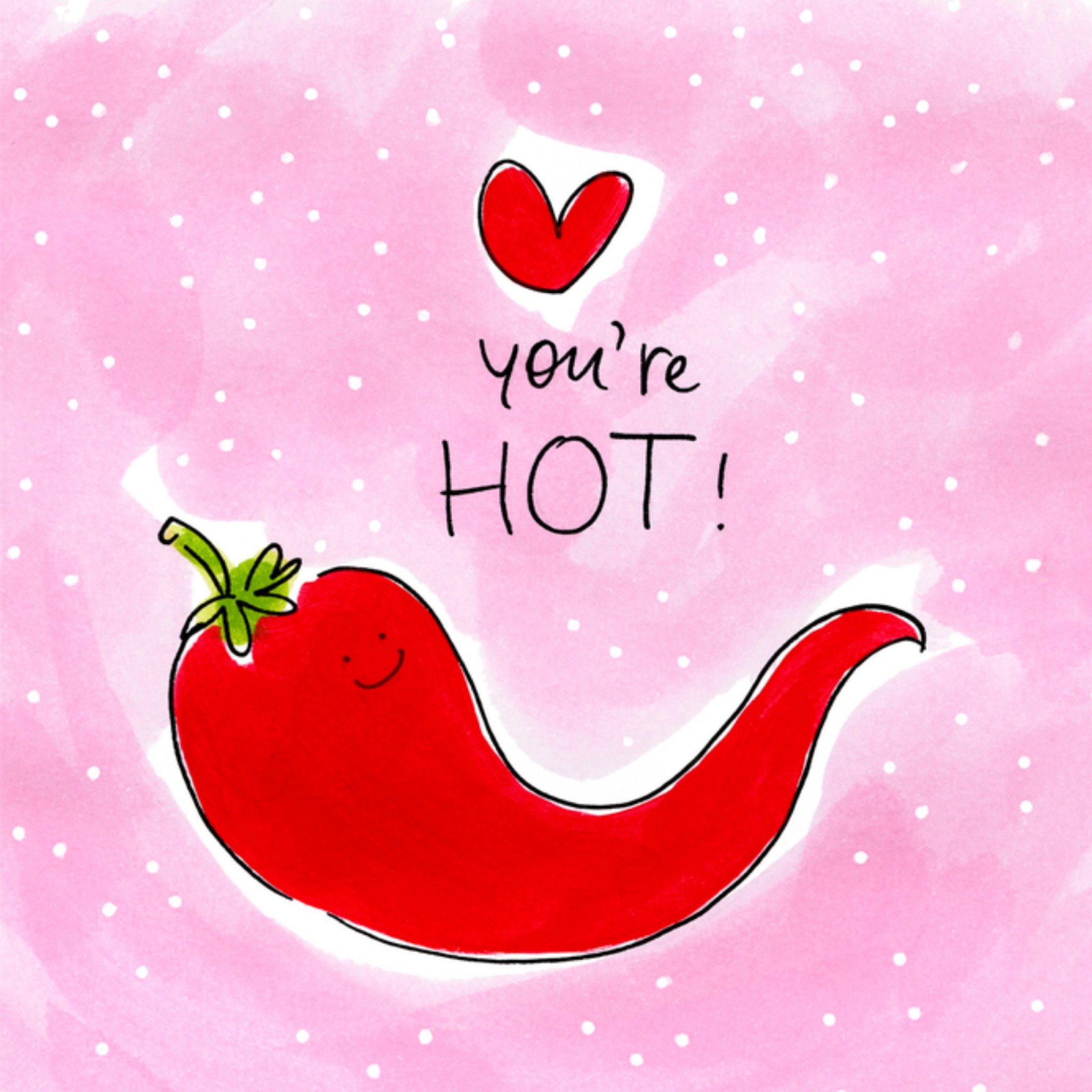 Valentijnskaart peper hot Vierkante Kaart Blond Amsterdam