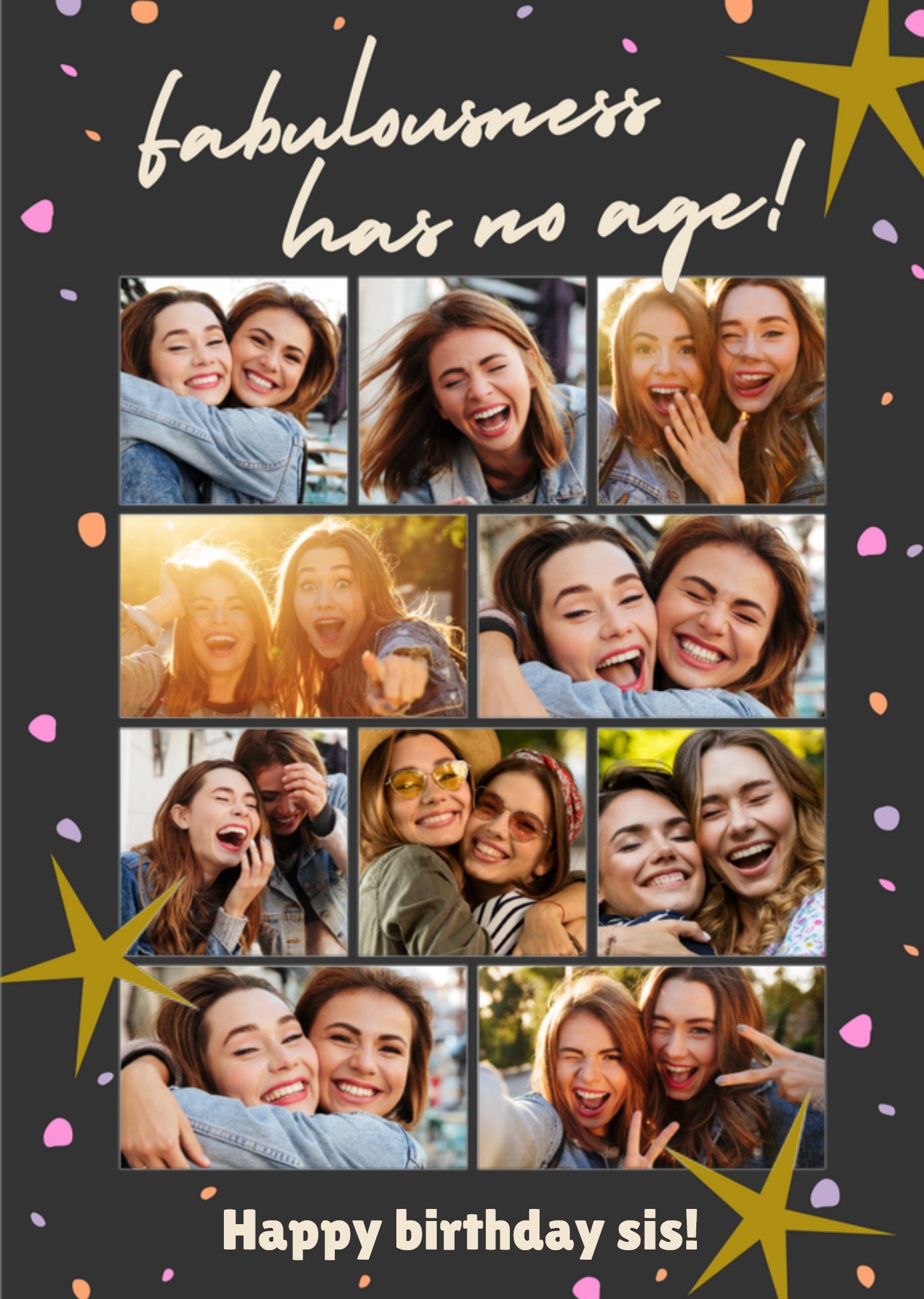 Verjaardagskaart kaart Fabulousness has no age Greetz