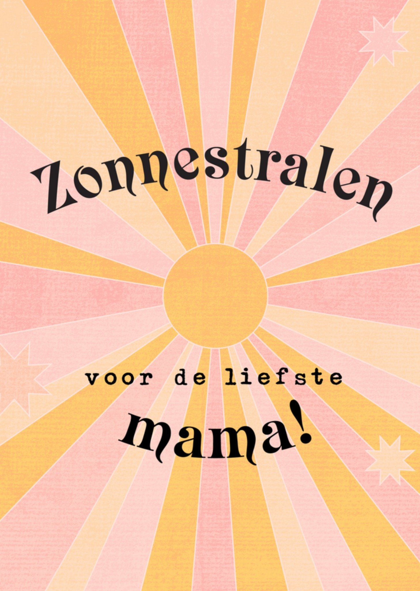 Moederdagkaart zonnestralen Greetz