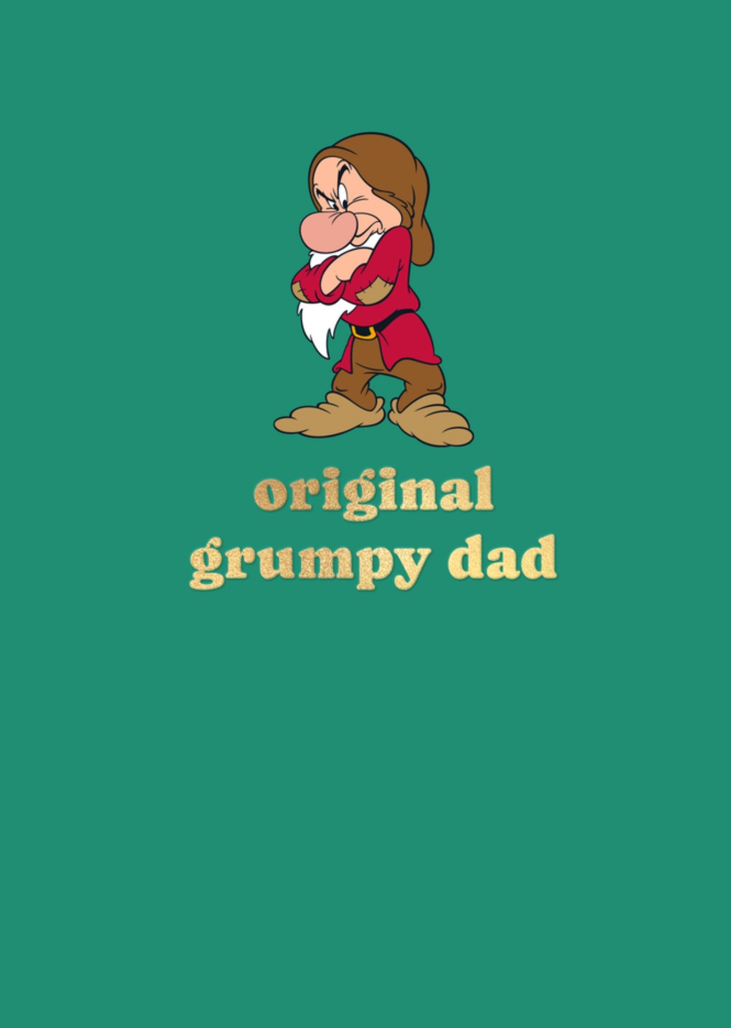 Disney Vaderdagkaart Grumpy Original grumpy dad Greetz