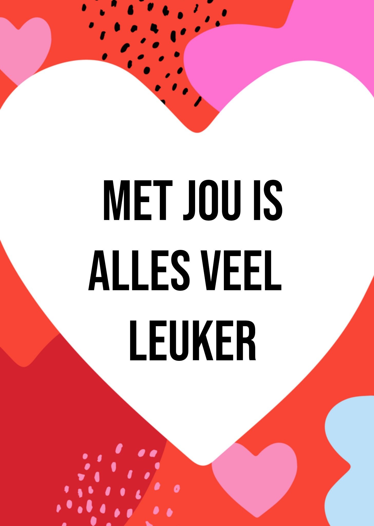 Valentijnskaart hartje Kaart Greetz