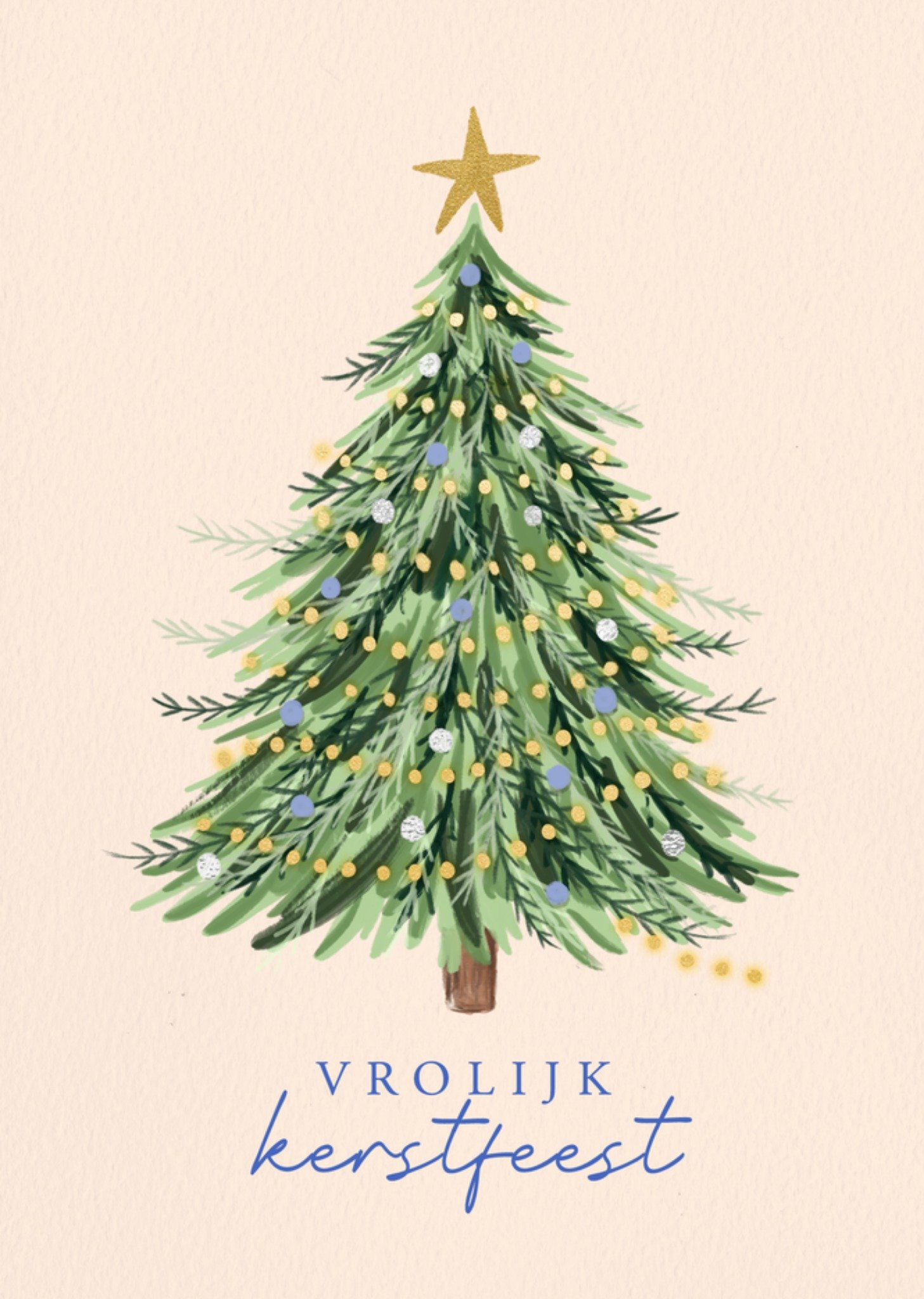 Greetz Kerst Vrolijk Kerstfeest Kerstboom Standard Card