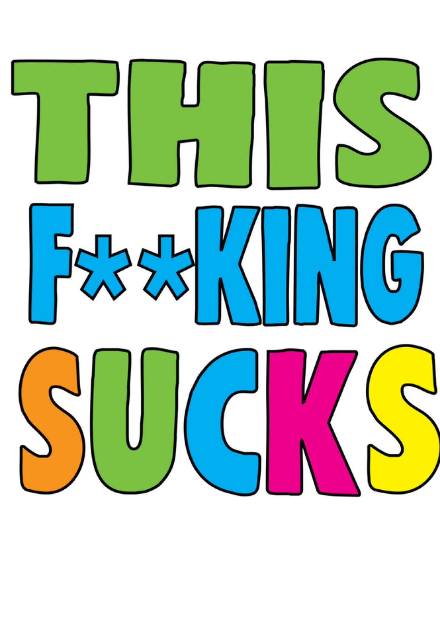 Cheeky Chops Denken aan kaart this sucks Kaart Cheeky chops