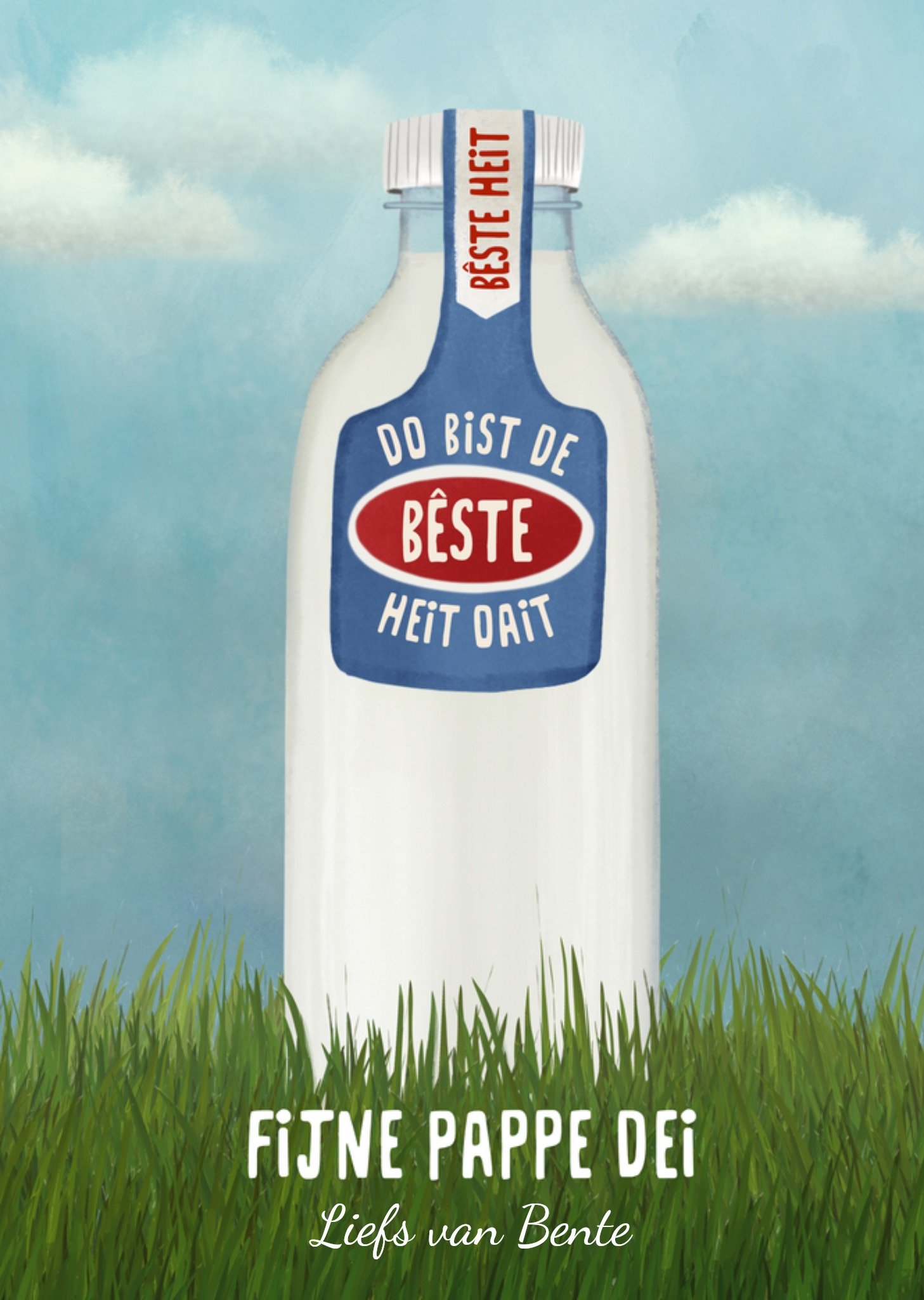 Vaderdagkaart Do bist de beste heit oait Kaart Fishuals