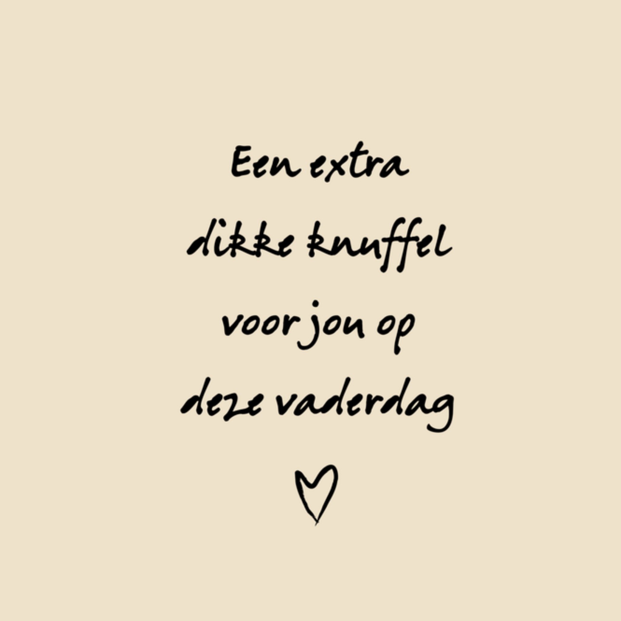 Greetz Vaderdagkaart Extra knuffel Vierkant