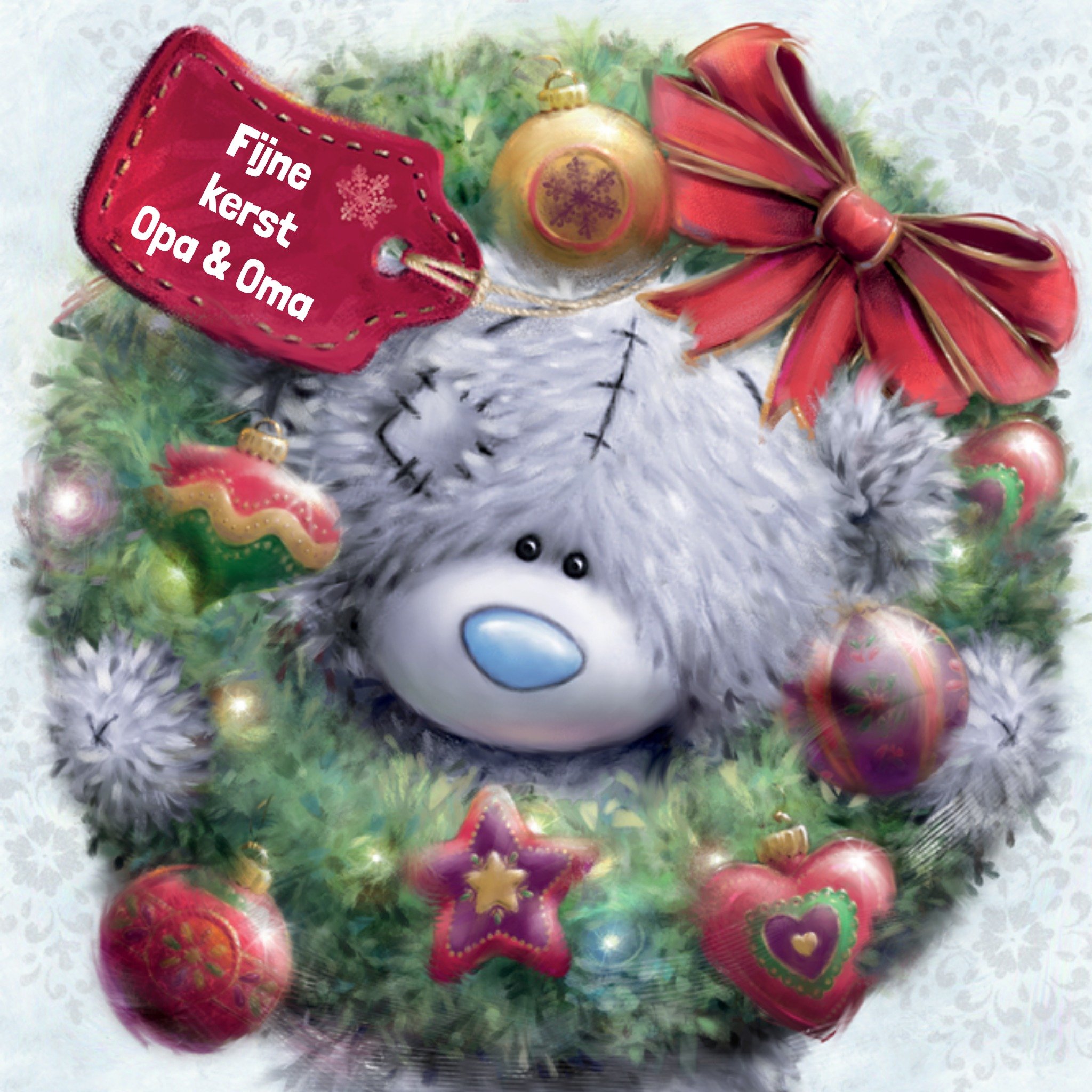 Kerstkaart Tatty Teddy Opa en Oma Me to You