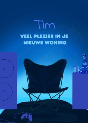 Veel Plezier In Je Nieuwe Woning Geïllustreerd Interieur Kaart