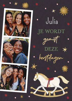 Greetz | Kerstkaart | Je wordt gemist deze kerstdagen
