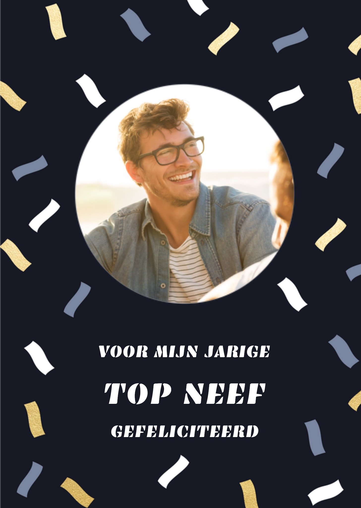 Greetz Verjaardagskaart Neef Confetti Standard Card