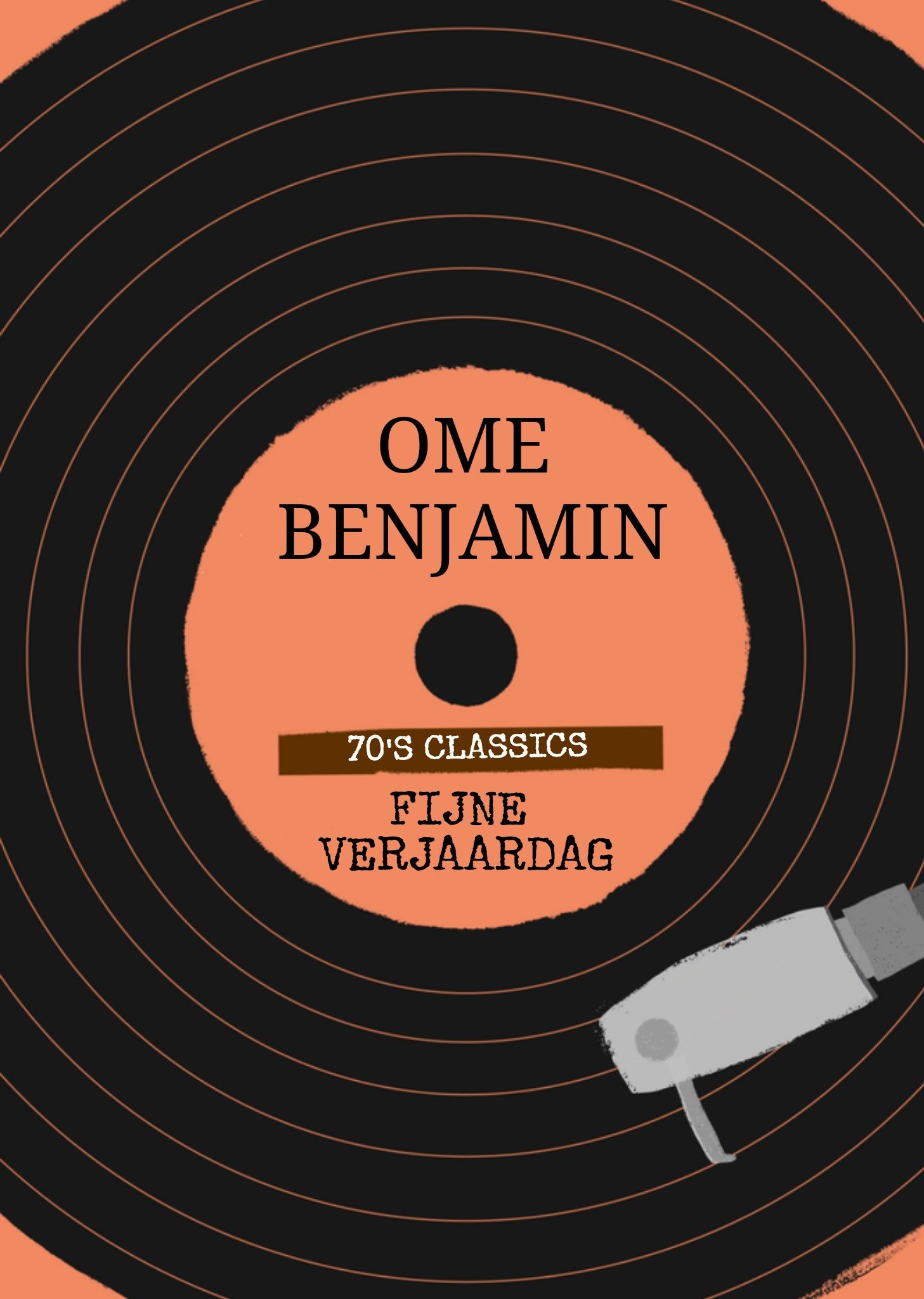 Verjaardagskaart lp met naam Kaart Greetz