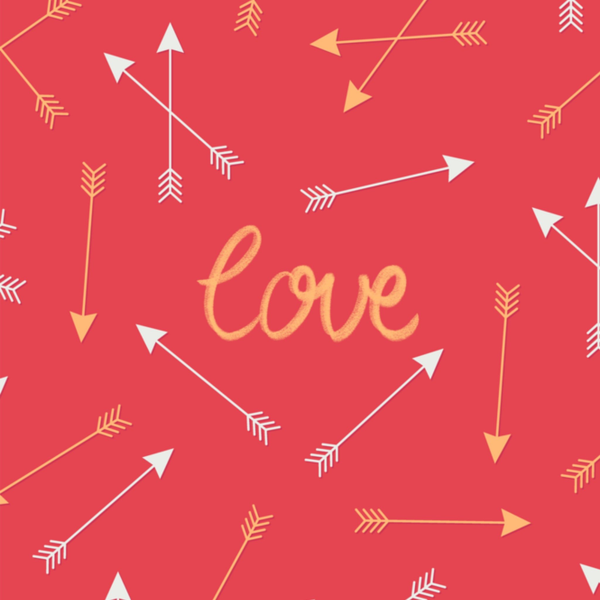 Greetz Valentijnskaart pijlen Vierkant