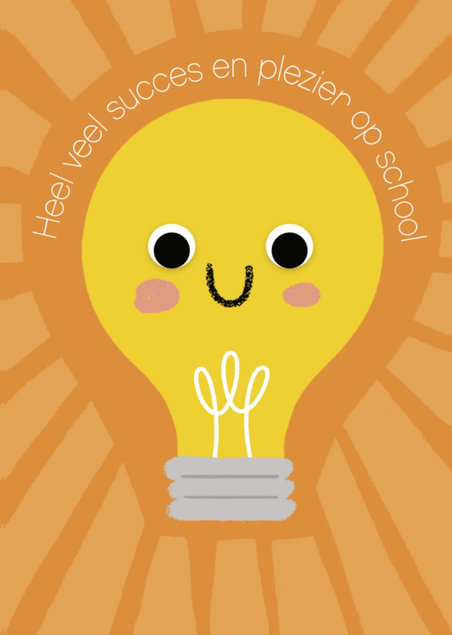 Succeskaart School Oranje Kaart UK Greetings