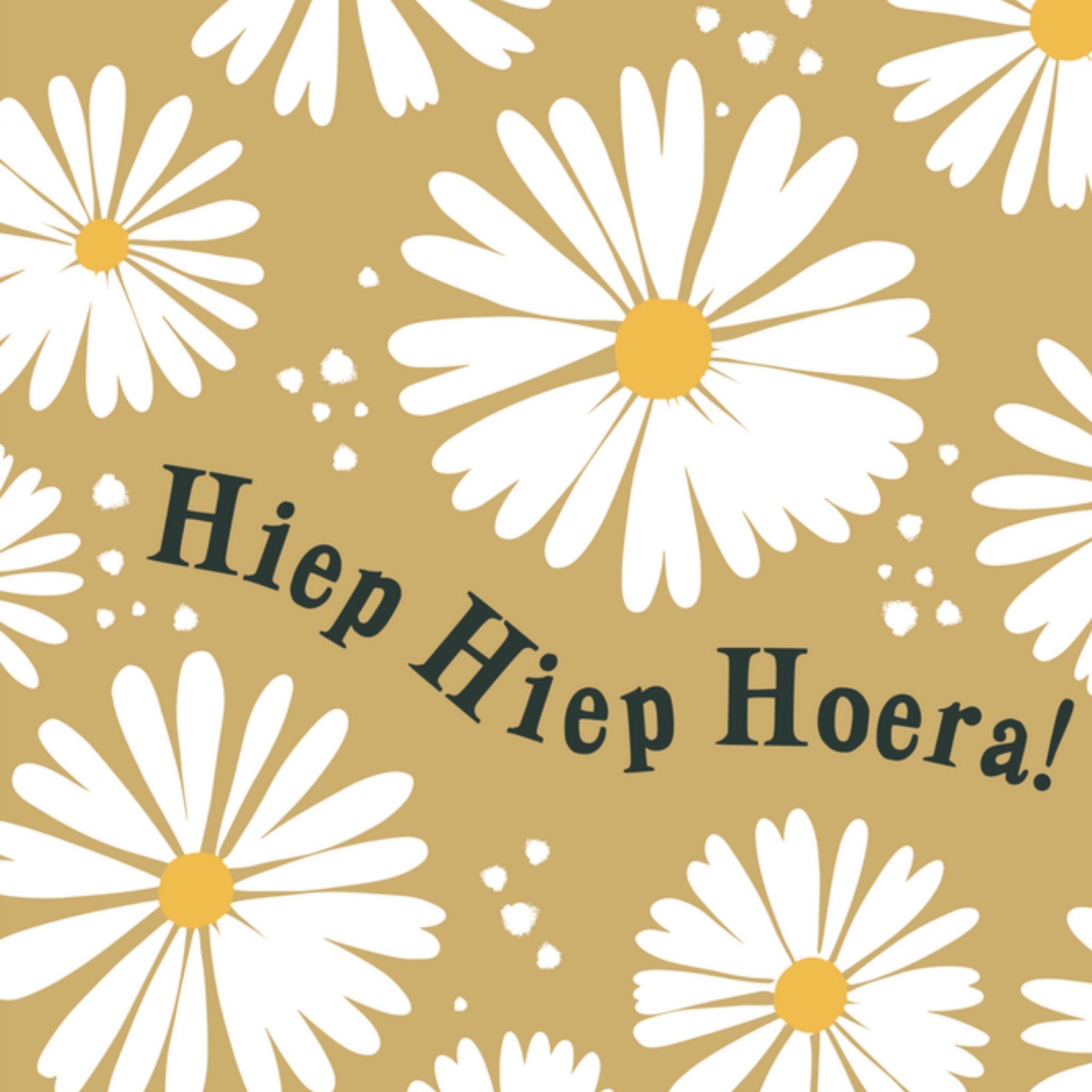 Greetz Verjaardagskaart madeliefjes Vierkant