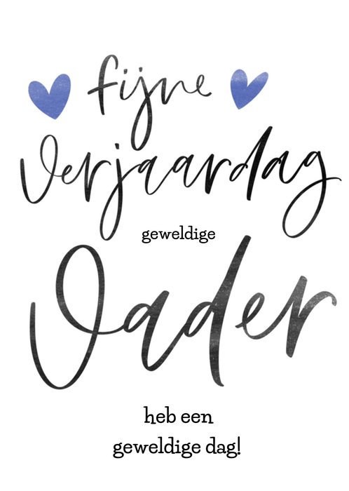 Letters by Julia | Verjaardagskaart | vader