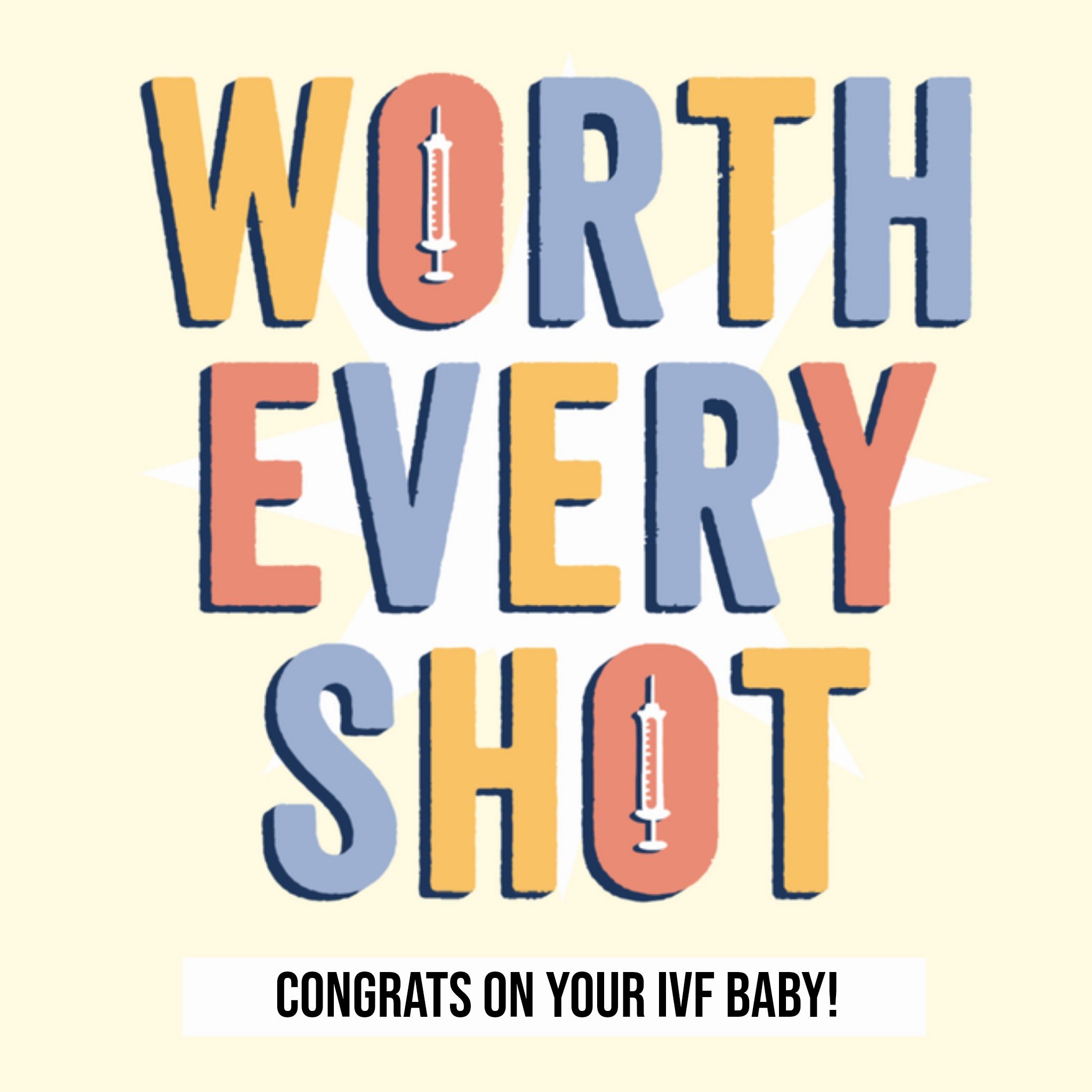 Greetz Zwangerschapskaart IVF baby Vierkant