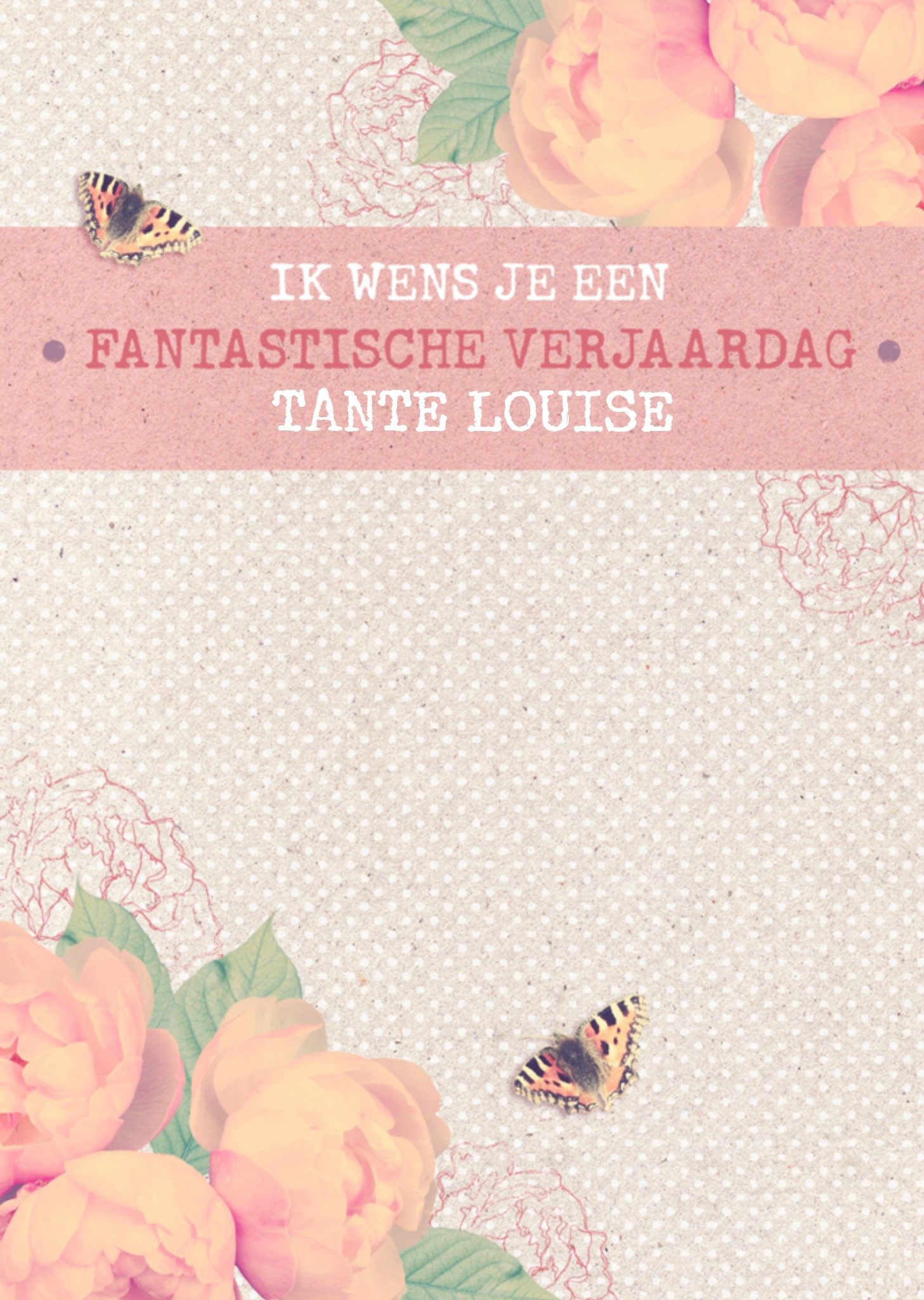 Greetz Verjaardagskaart met aanpasbare naam Standard Card