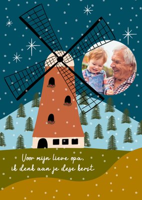 Greetz | Kerstkaart | Windmolen | Opa