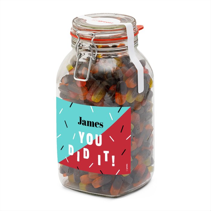 Snoeppot Dropfruit | 1,9 kg | You did it met eigen naam