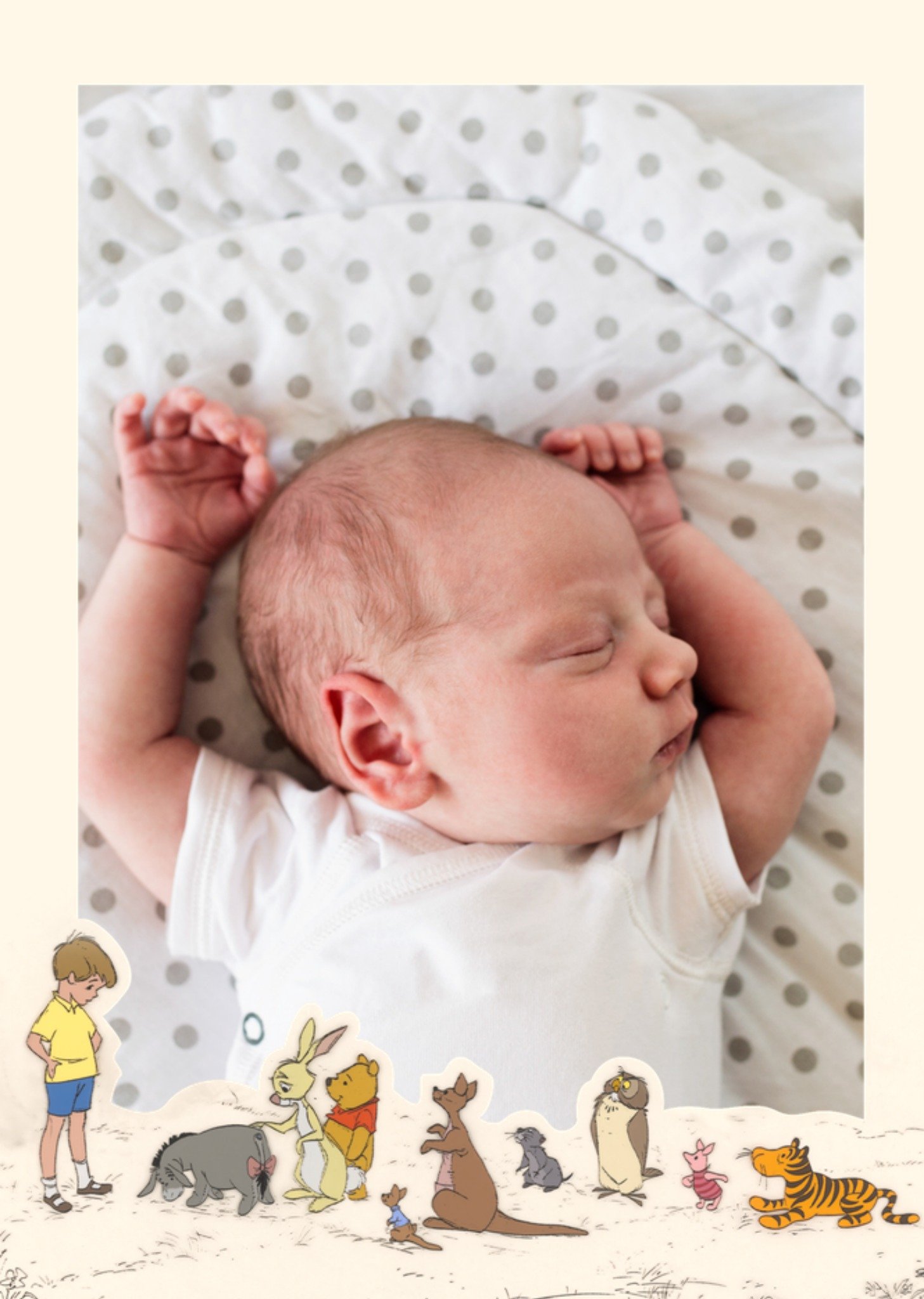 Geboortekaart Winnie the Pooh Met foto Kaart Disney
