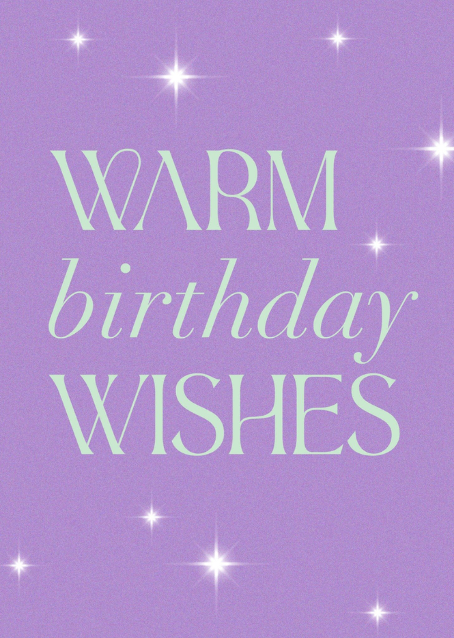 Verjaardagskaart Warm Birthday Wishes Greetz