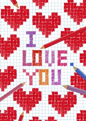 Patricia Hooning | Valentijnskaart | I love you