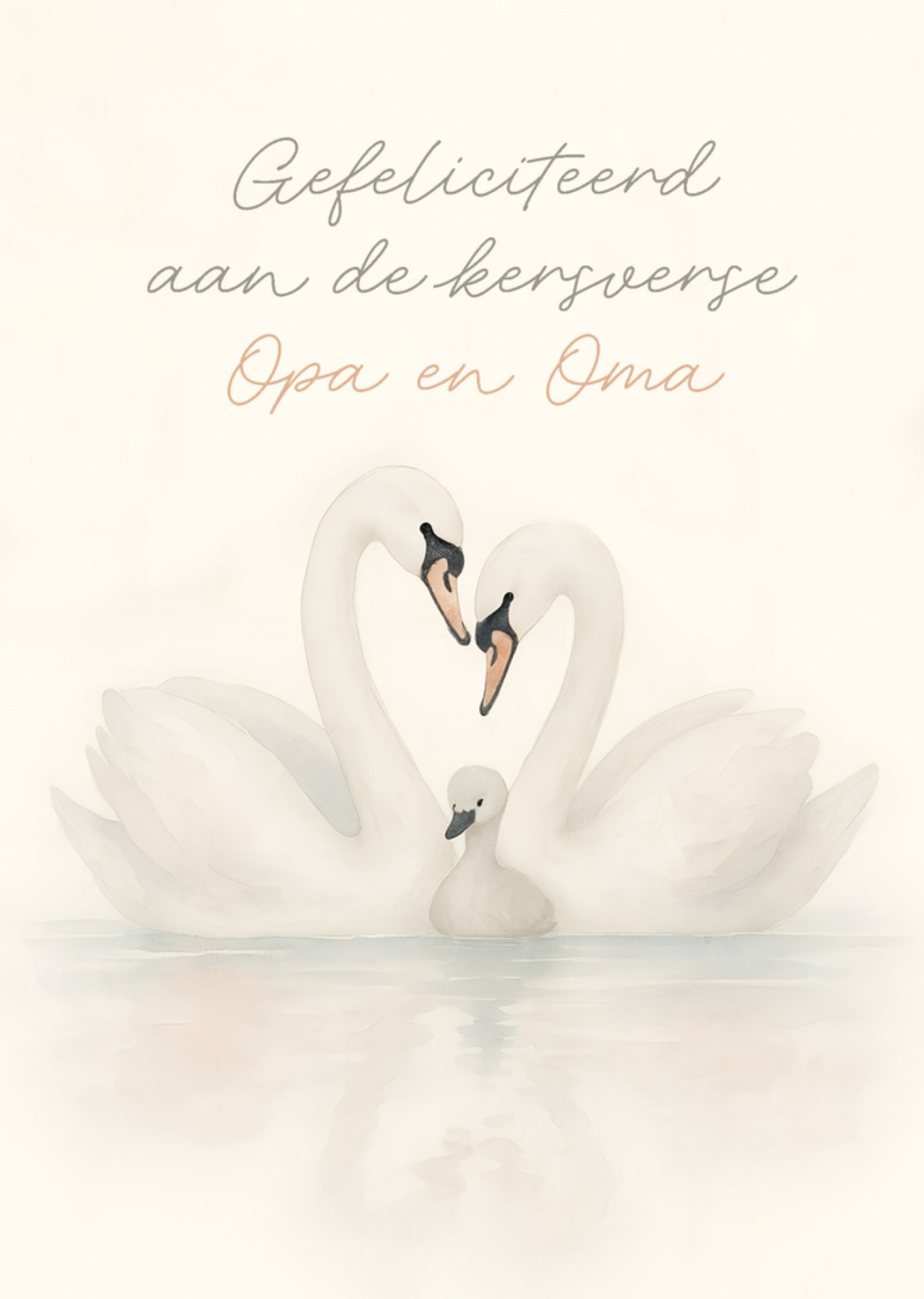 Greetz Geboortekaart Gefeliciteerd aan de kersverse opa en oma Standard Card