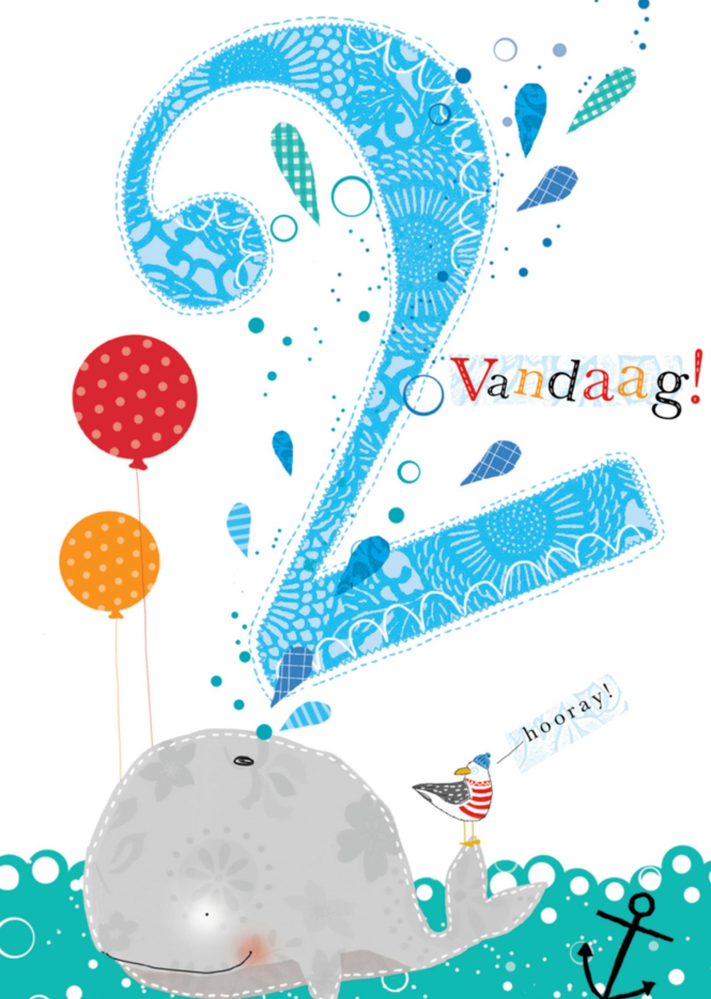 Abacus Verjaardagskaart 2 jaar Kaart Abacus Cards