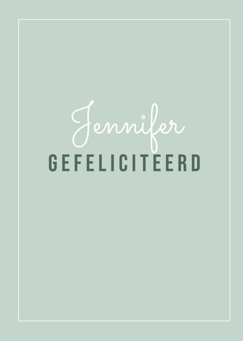 Greetz | Felicitatiekaart | met naam | zakelijk