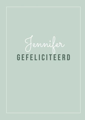 Greetz | Felicitatiekaart | met naam | zakelijk