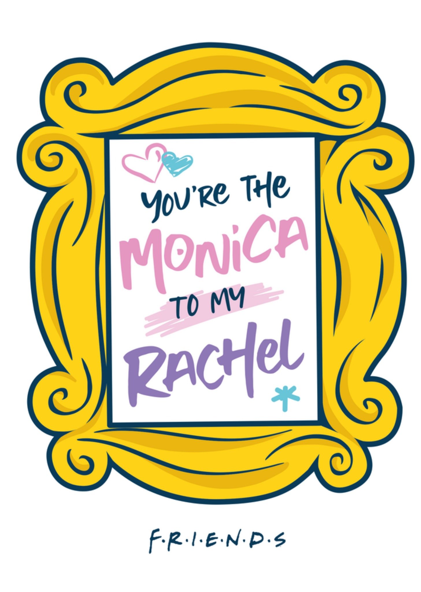 Friends Verjaardagskaart Monica to my Rachel Kaart Friends televisieserie