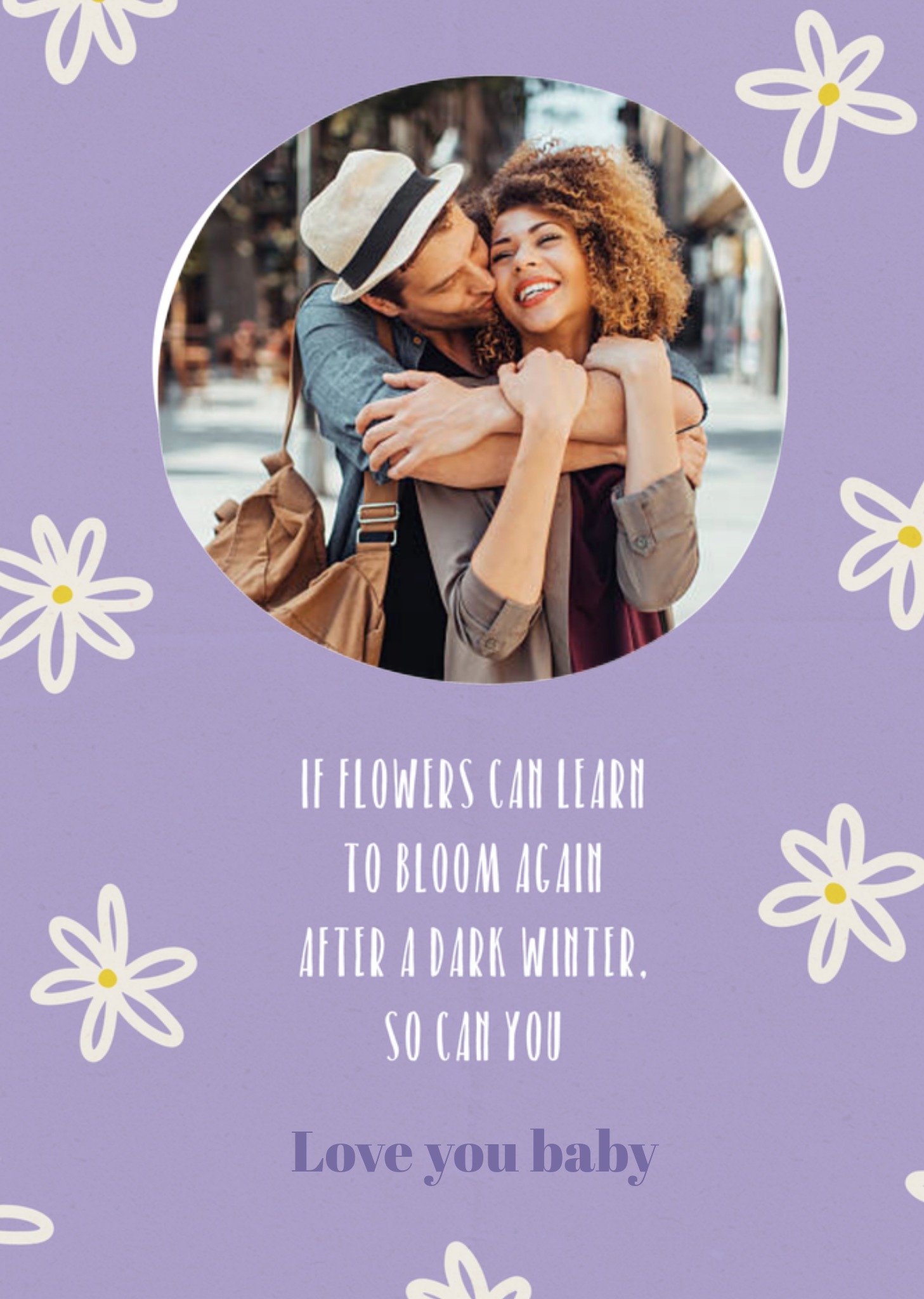 Denken aan kaart fotokaart Greetz